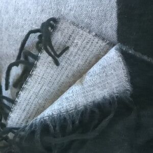 Amanda Smith Acrylic Scarf Grey & Charcoal